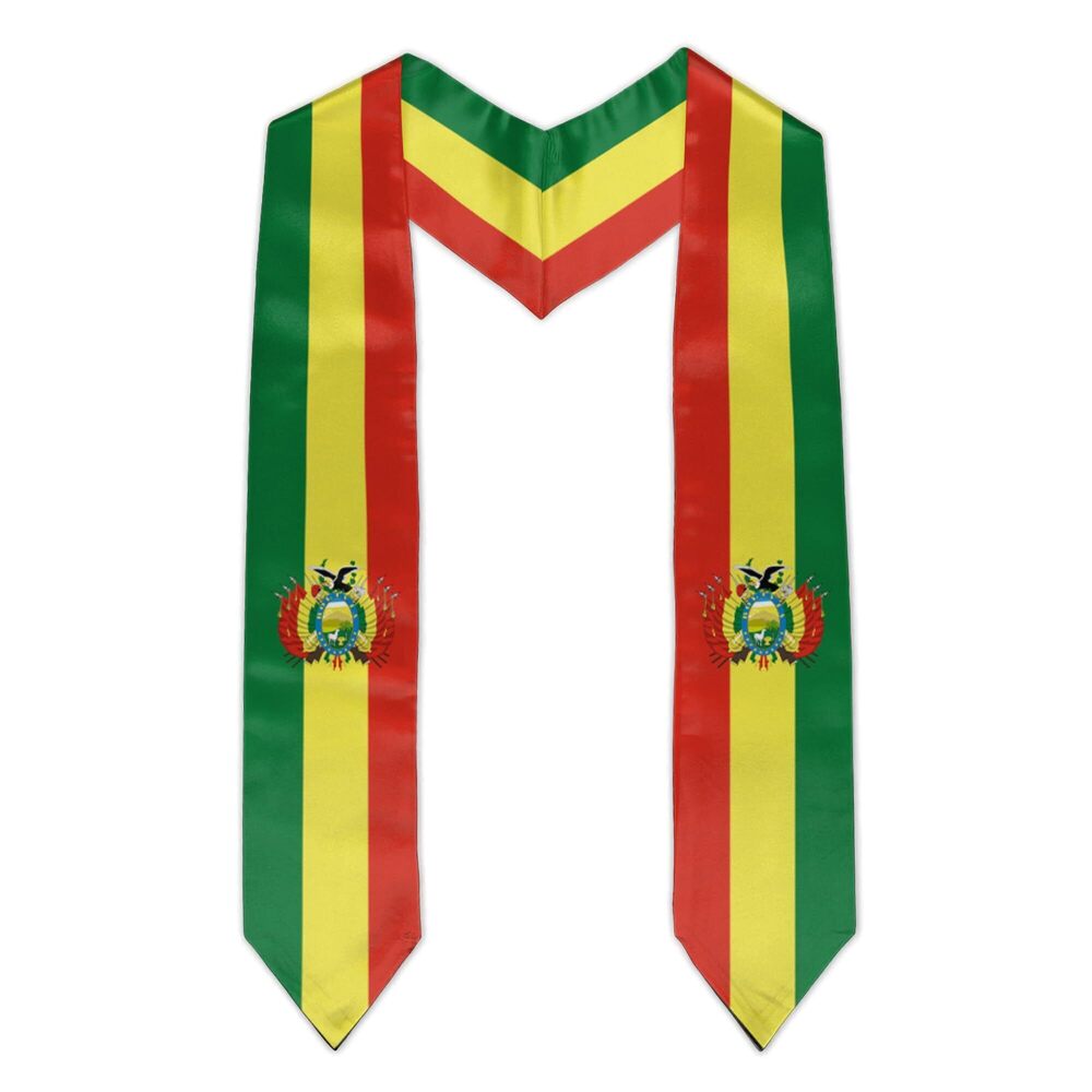 9270 Bolivia Flag Graduation Stole Bolivian Flag Graduation Sash Graduation